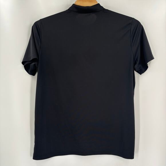 Adidas Mens 2Xl Solid Black Prime Green Short Sleeve Golf Polo Shirt - Picture 5 of 5